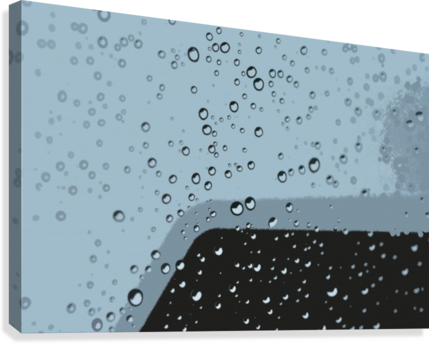Raindrops 8 Canvas Print - Drop (429x344), Png Download