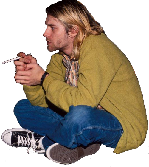 Nirvana Nirvanaforever Kurtcobain Kurtcobainnirvana - Kurt Cobain Grunge (500x560), Png Download