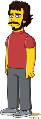 Kurt Hardwick - Bret And Jemaine Simpsons (250x509), Png Download