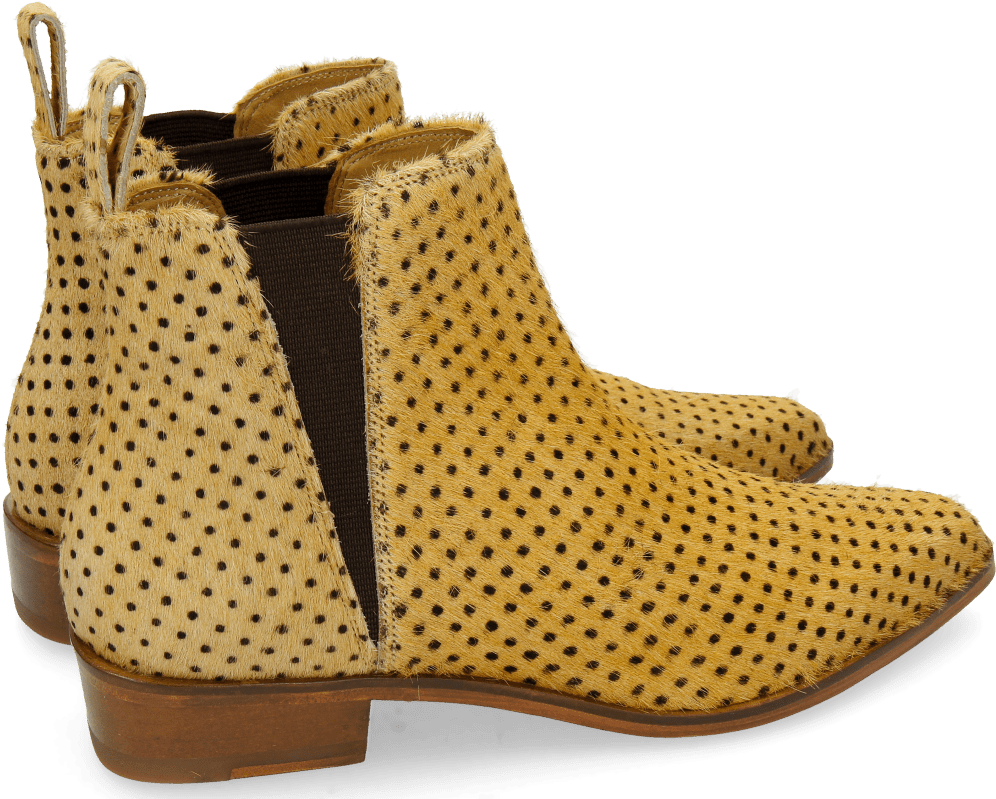 Ankle Boots Marlin 13 Hair On Polka Dots - Chelsea Boot (1024x1024), Png Download