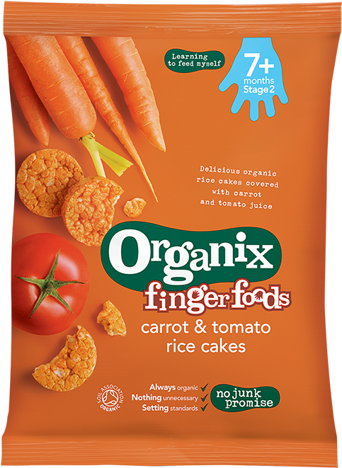 Carrot & Tomato Rice Cakes Packshot - Ellas Kitchen Rice Cakes (900x660), Png Download