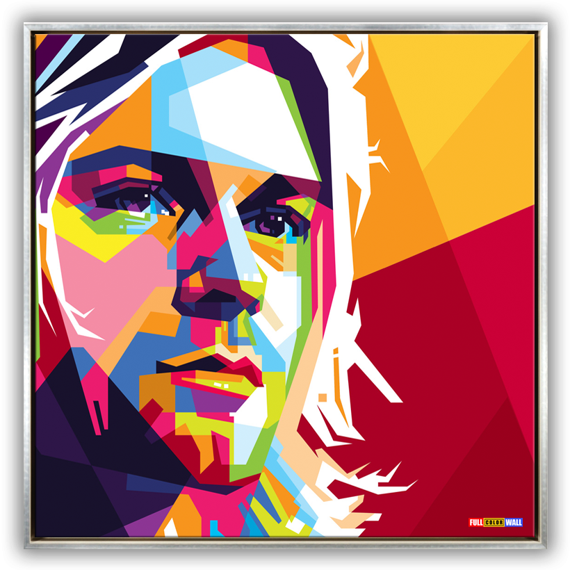 Artwork Design Is Property Of Fullcolorwall - Wpap Art Kurt Cobain (820x820), Png Download