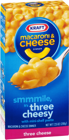 Kraft Mac And Cheese Dinner 3 Cheese (600x600), Png Download
