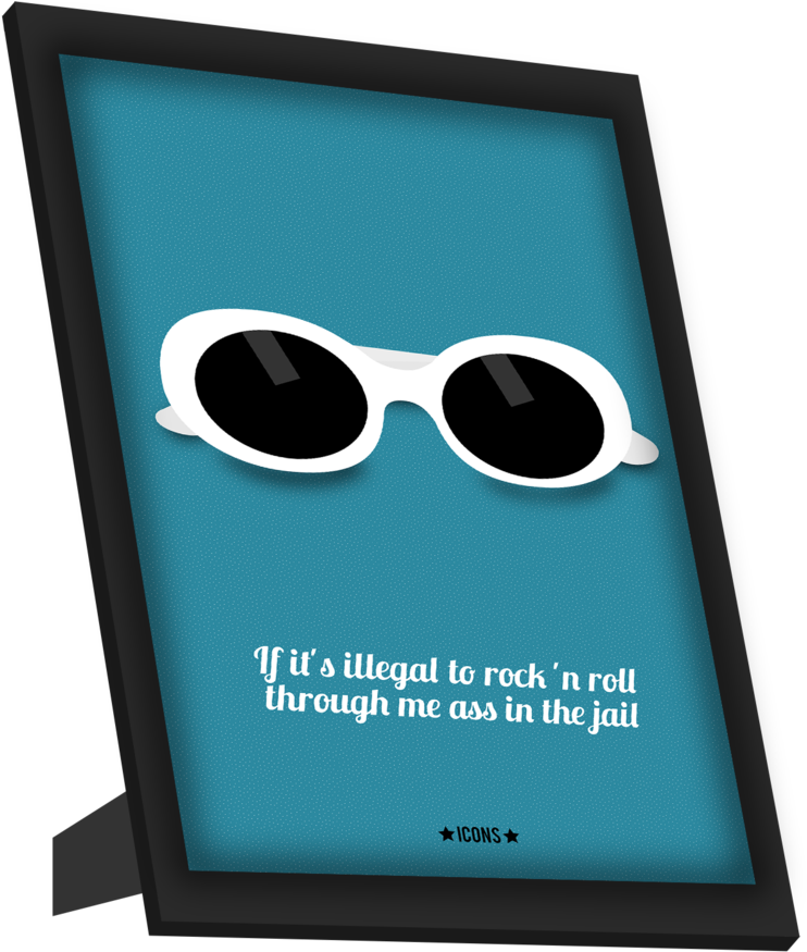 Online Shopping Framed Art Prints & Brand Merchandise - Nirvana (858x1024), Png Download