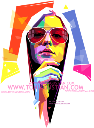 I Watch You Wpap - Wpap (375x500), Png Download
