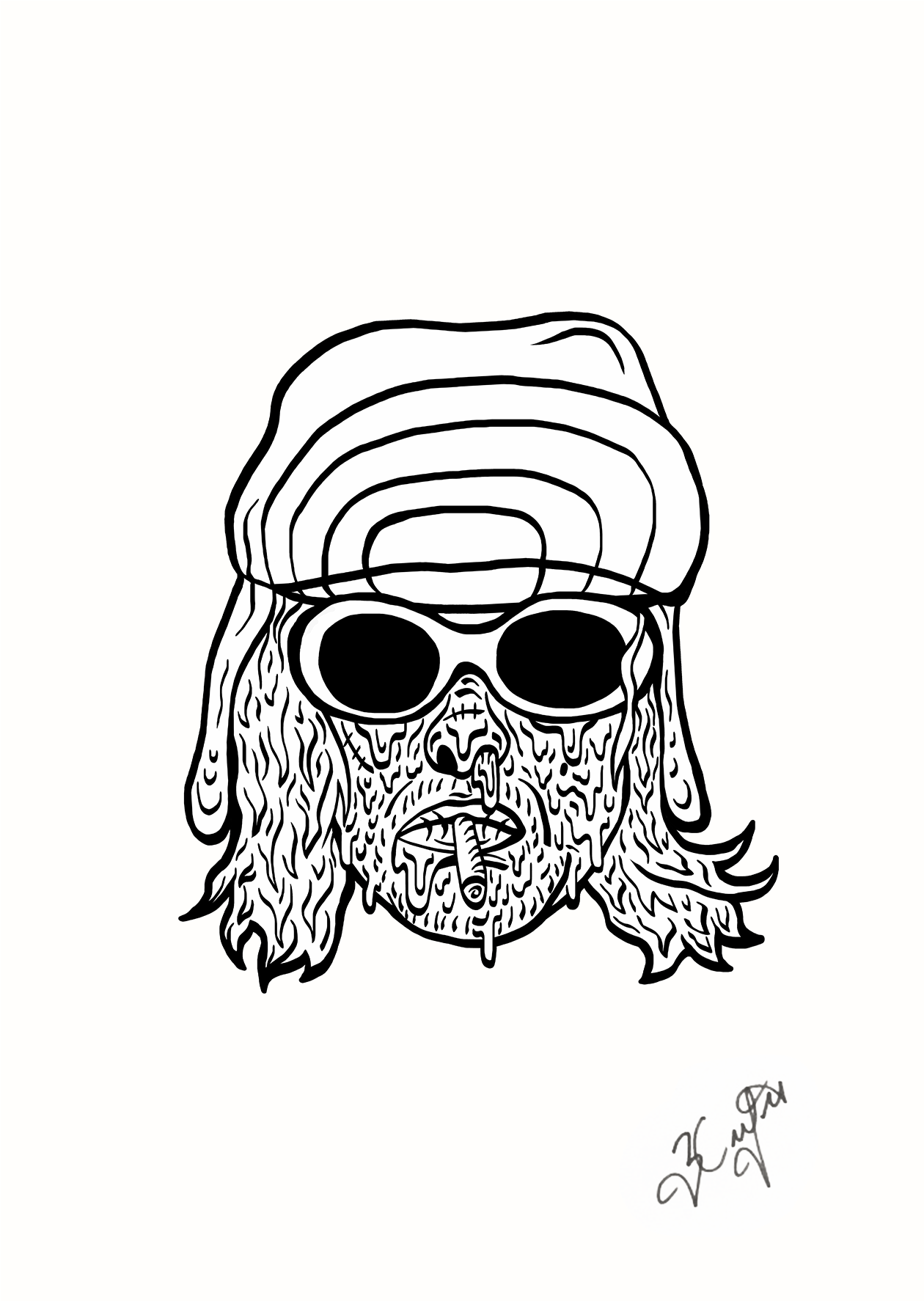 Black Label Cobain - Picture Frame (2000x2000), Png Download