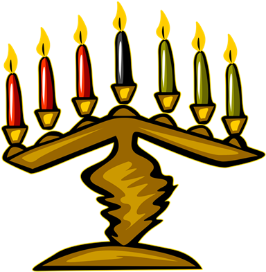 Kwanzaa Candles Png Graphic Transparent Library - Kwanzaa Candle Holder Transparent (400x400), Png Download