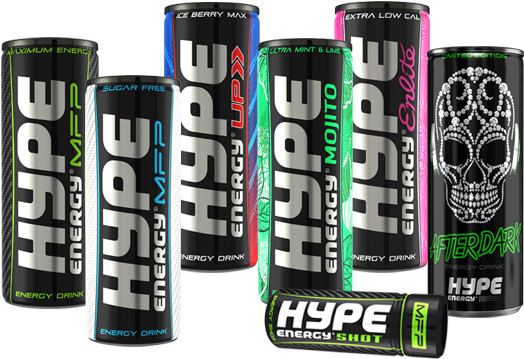 Hype Energy Drinks (532x372), Png Download