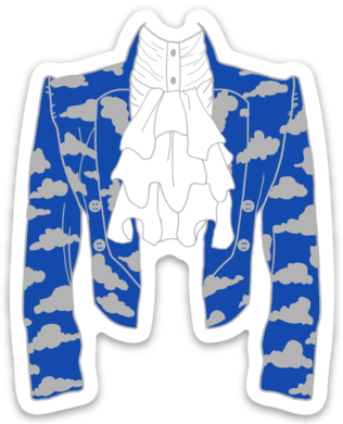 Cloud Jacket Refrigerator Magnet - Refrigerator Magnet (316x390), Png Download