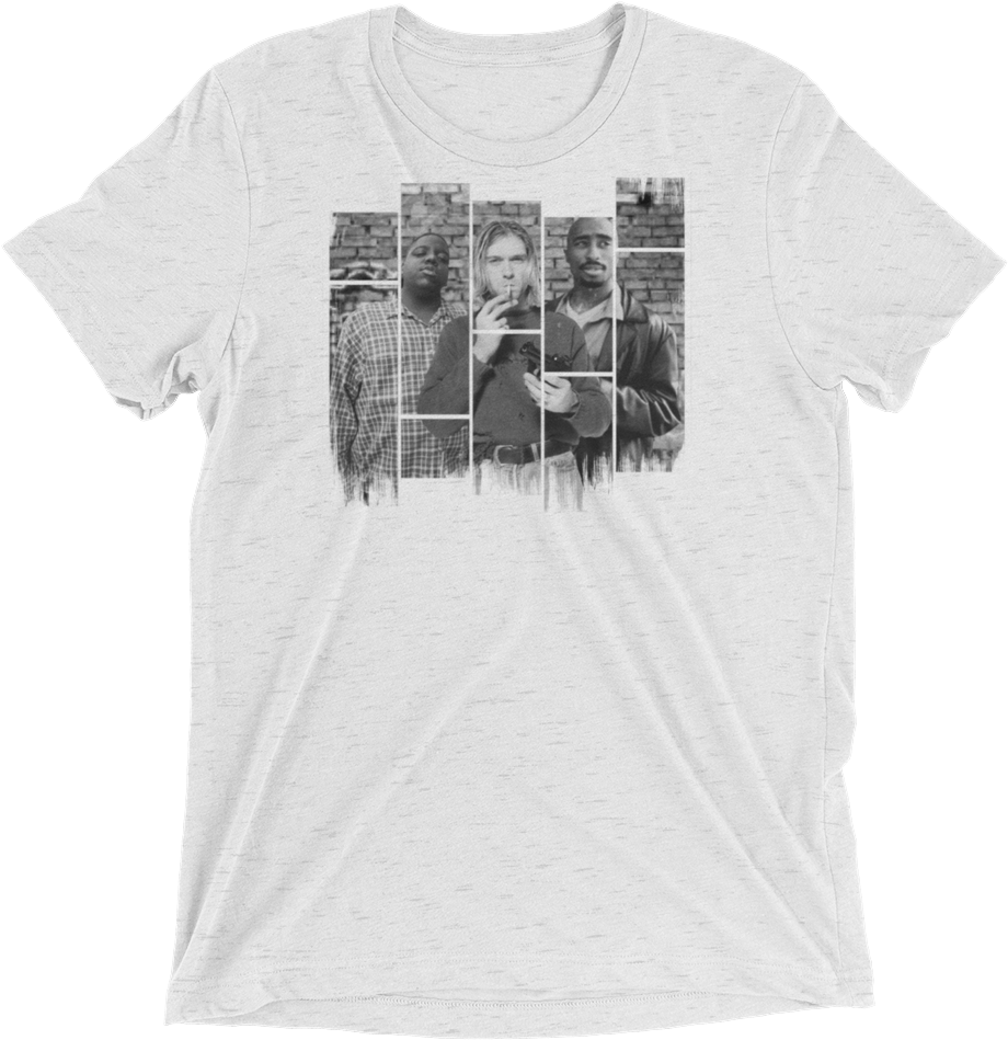 Kurt Cobain Icons Shirt - 90's Style Tri-blend (1000x1000), Png Download