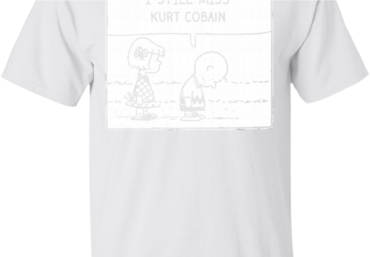 Snoopy I Still Miss Kurt Cobain Hoodies Sweatshirts - Pugtato - Funny Cute Dog T-shirt White X-large (1368x855), Png Download