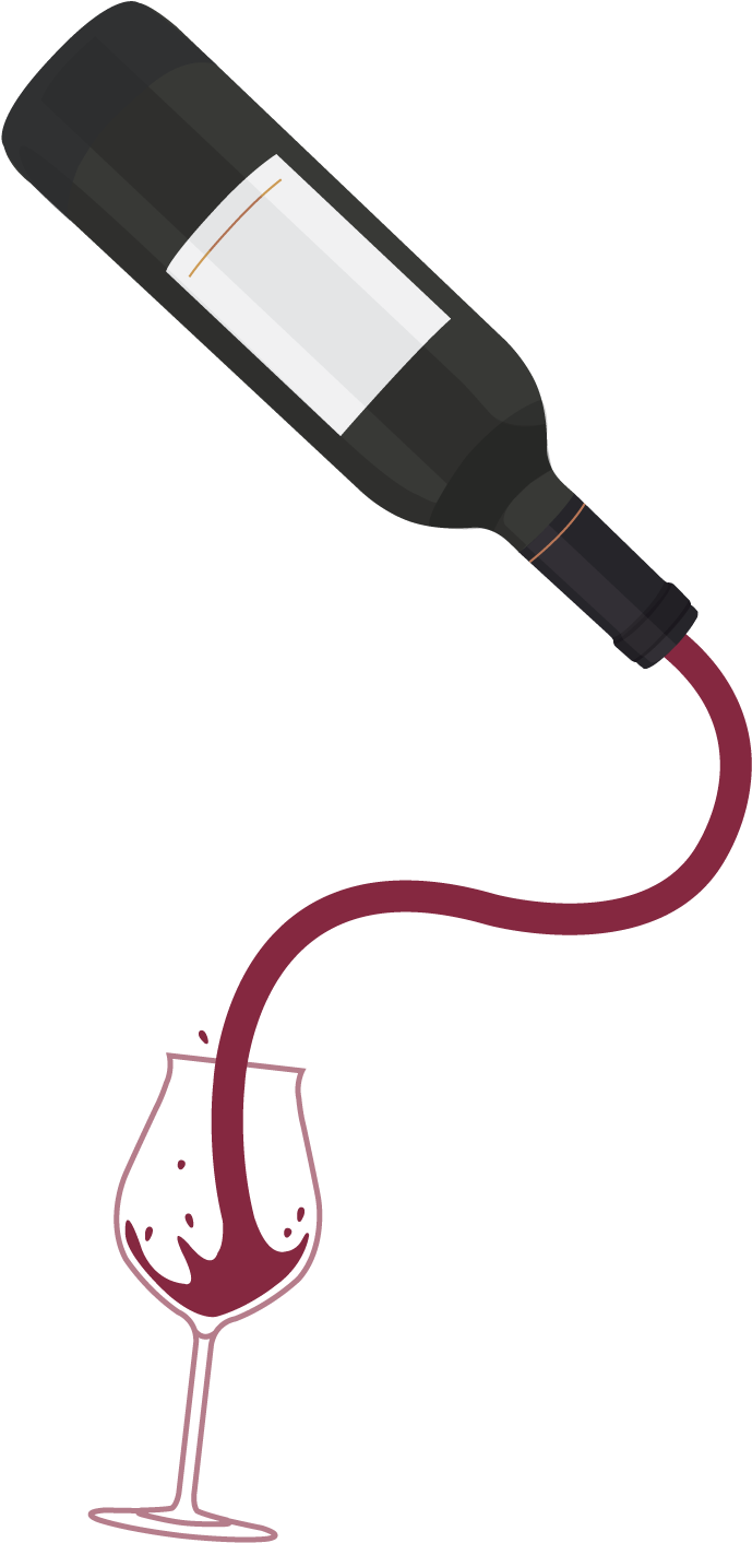 Glassware Guide For Enthusiasts - Wine Bottle Pouring Png (695x1423), Png Download