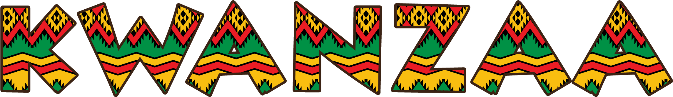 Kwanzaa Title Design - Design (2379x700), Png Download