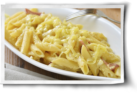 Maccheroni Con Patate E Formaggio Fuso (500x344), Png Download