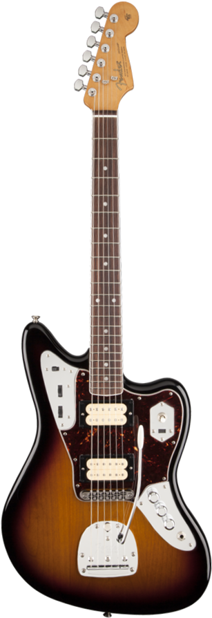 Fender Kurt Cobain Jaguar - Fender Kurt Cobain Jaguar 3-color Sunburst (443x939), Png Download
