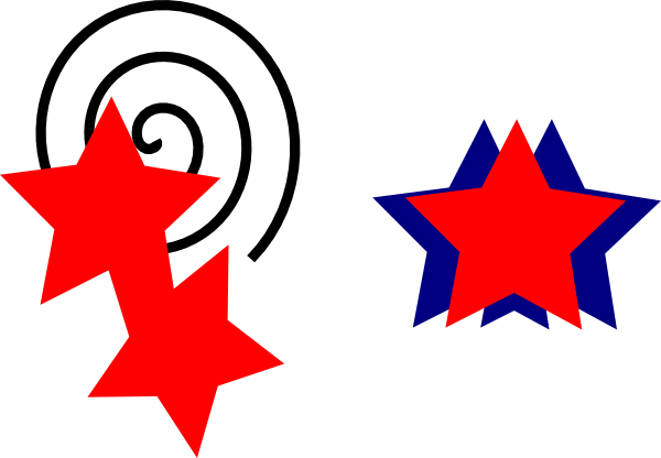 Jpg Freeuse And Clip Art At Clker Com Vector - Red And Blue Stars Png (600x416), Png Download