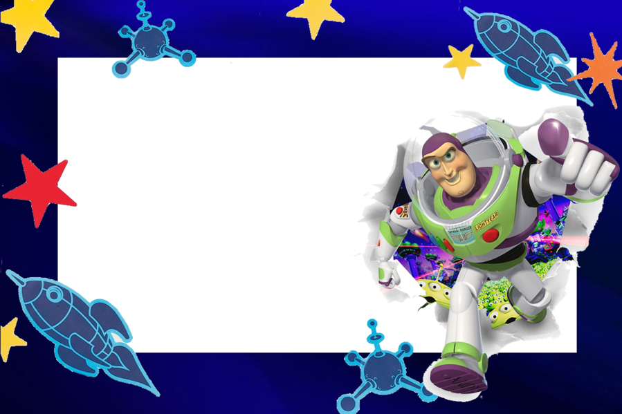 Buzz Lightyear Saying To Infinity And Beyond Clipart - Etiquetas Para Cuadernos De Toy Story (899x599), Png Download