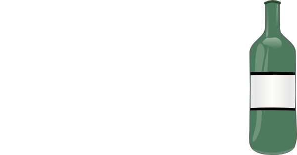 Wine Bottle Clip Art - Clip Art (600x313), Png Download