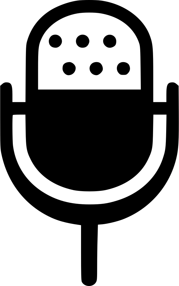 Vintage Microphone - (614x980), Png Download