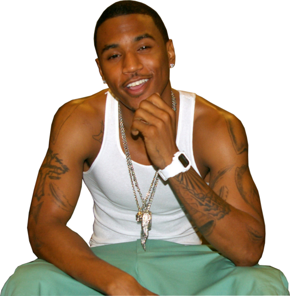 Trey Songz - Trey Songz With Fan (588x600), Png Download