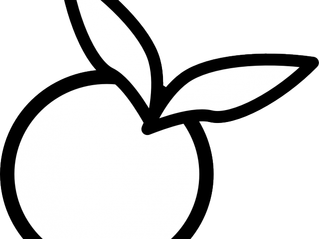 Peach Flower Clipart Orange - Look Mi Orange Black And White Personality Outdoor (640x480), Png Download