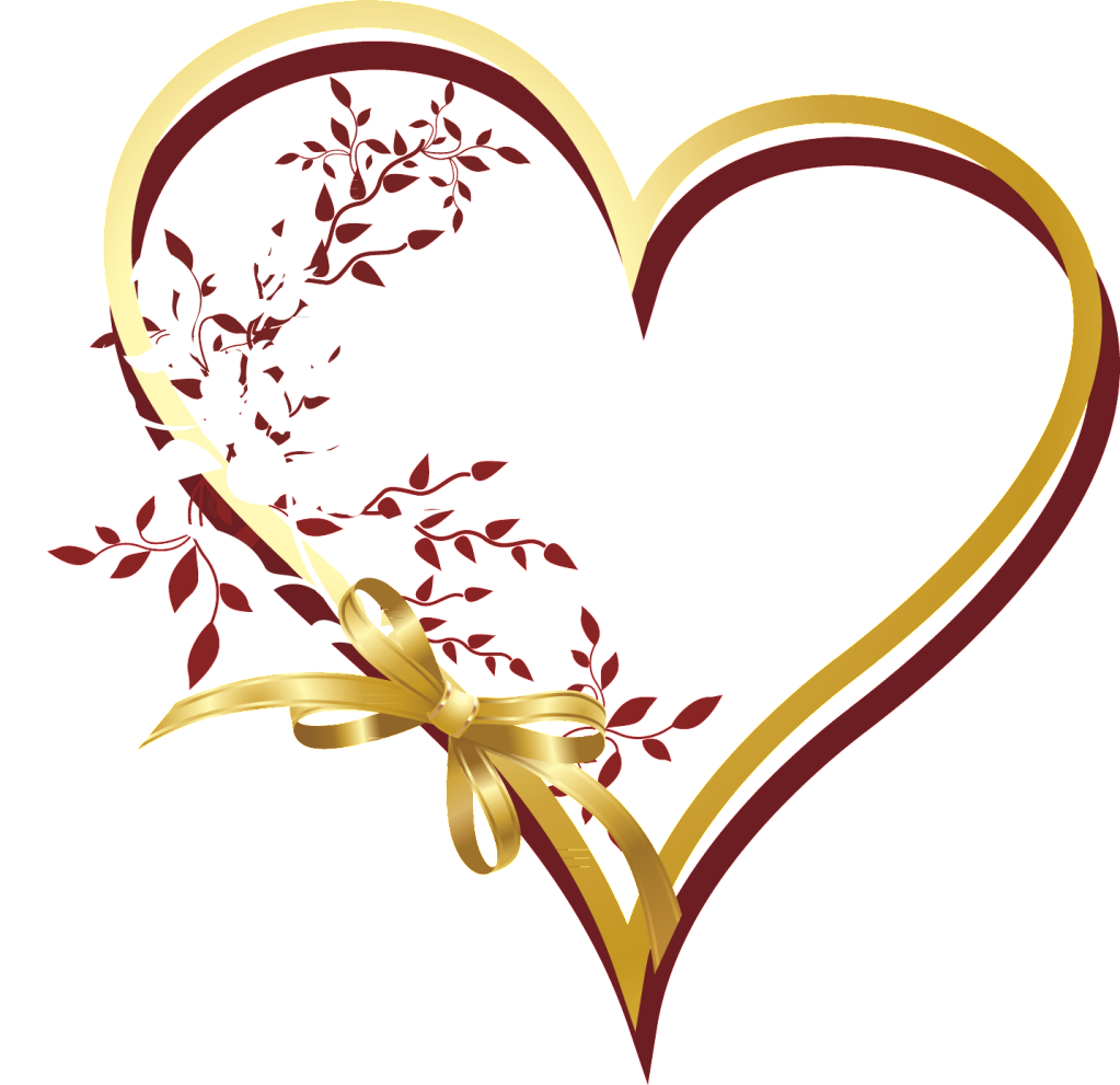 Colorful Heart Png Pic Photo - Coração Com Laço Png (1023x991), Png Download