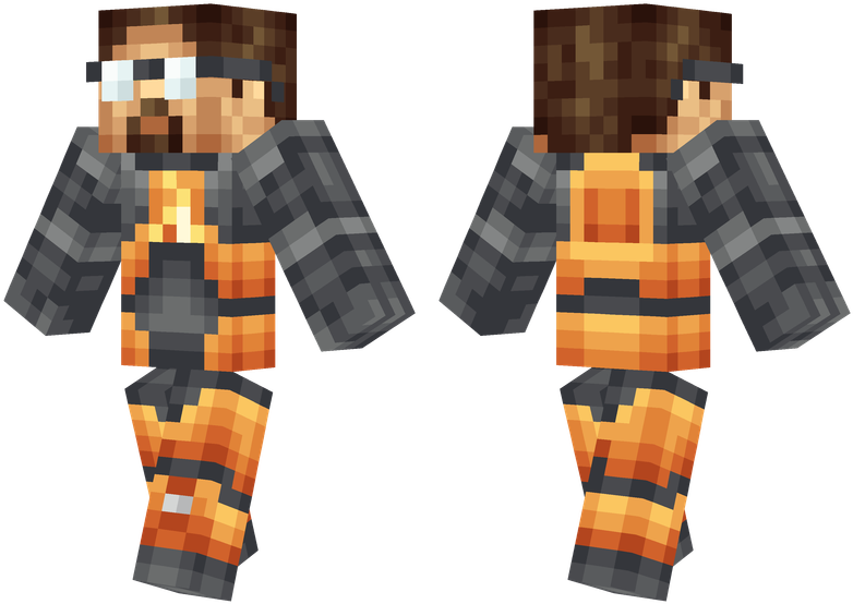 Gordon Freeman - Minecraft Skins Cool Green - Free Transparent PNG ...