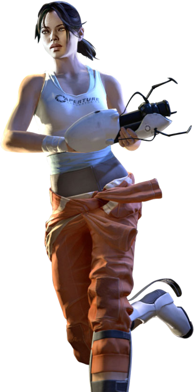 Chell Is The Female Version Of Gordon Freeman's Role - Chell Portal (415x800), Png Download