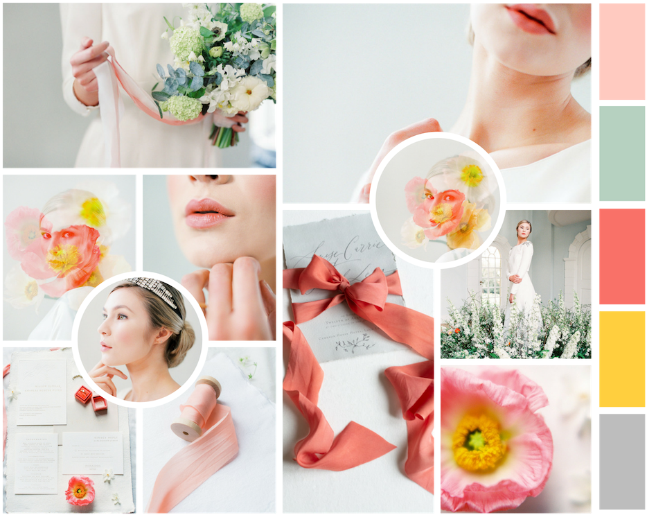 Coral Colour Palette Inspiration At Cornwell Manor (945x756), Png Download