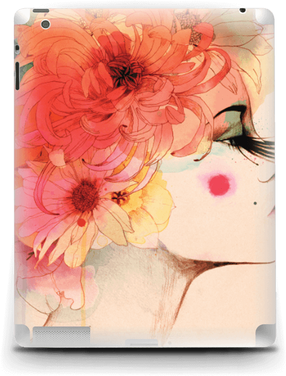 Girl In Profile Skin Ipad 4/3/2 - Libro Mirabilia (618x800), Png Download