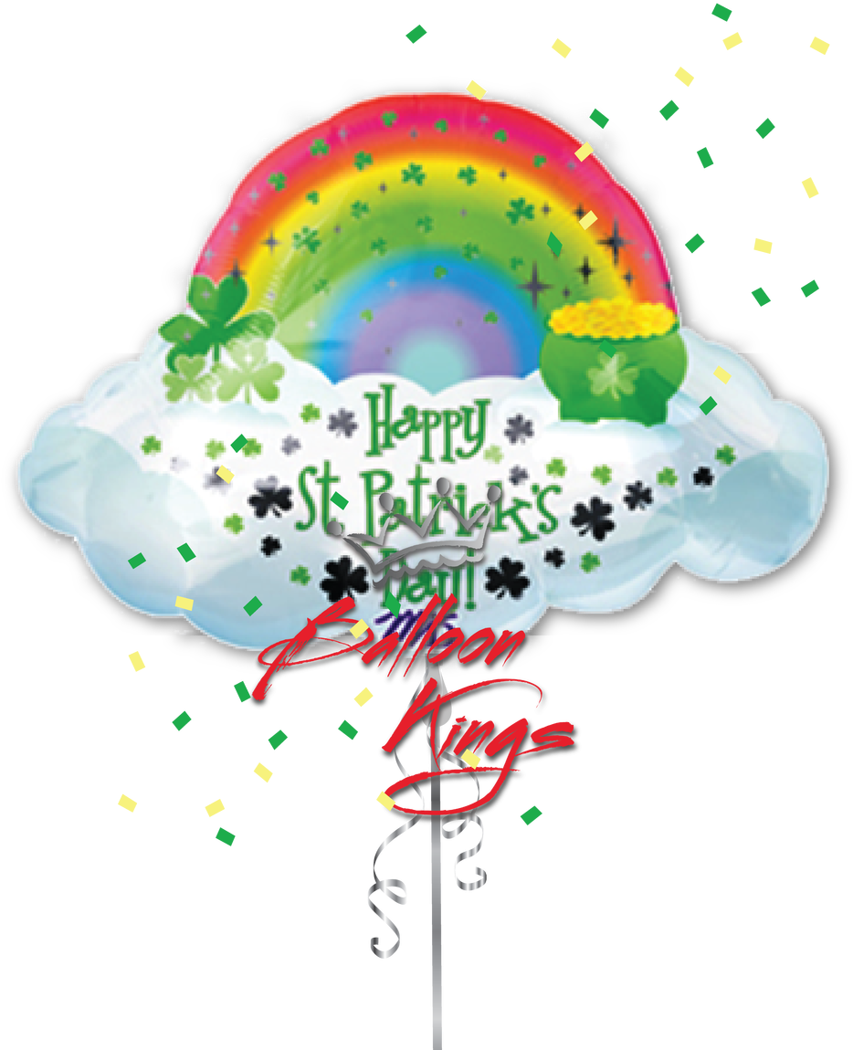 St Patricks Day Rainbow - 24" St Patrick's Day Rainbow (1280x1280), Png Download
