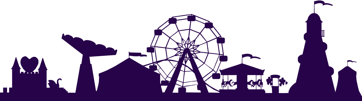 07853 - Ferris Wheel (1231x346), Png Download
