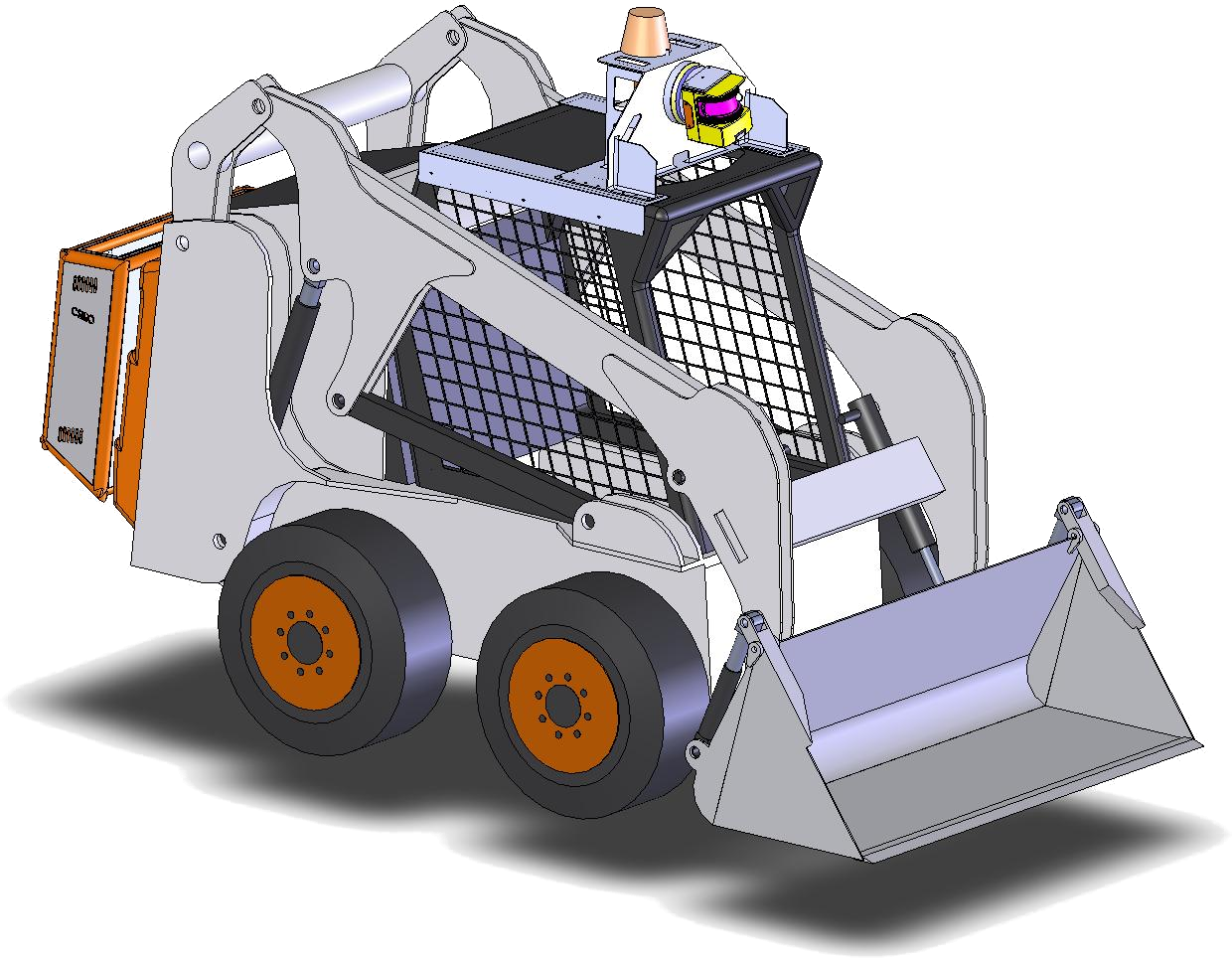 Bobcat - Bulldozer (1240x964), Png Download