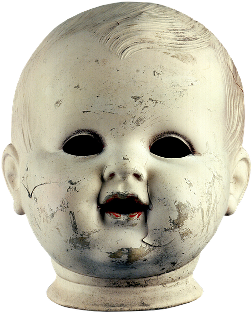 Doll, Dolls Head, Head, Face, Toys, Girl, Doll Face - Png Annabelle (649x720), Png Download