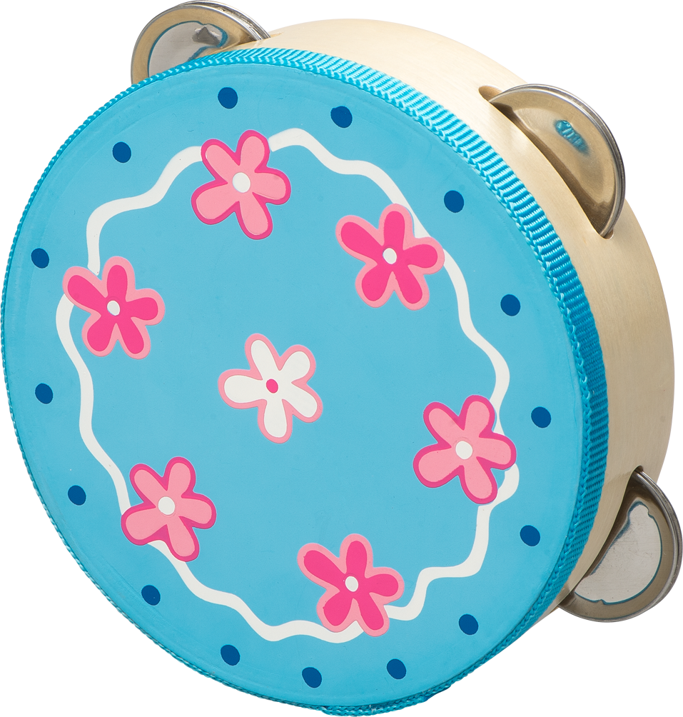 Tambourine, , Large - Music Time Tamburin (957x1004), Png Download