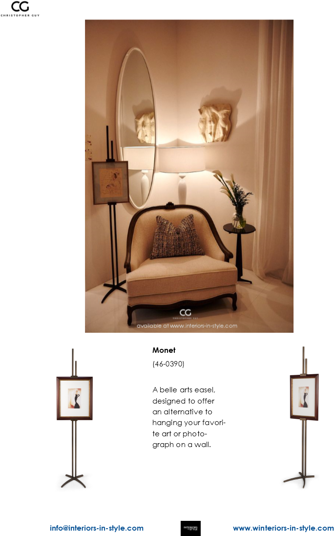 46-0390 Monet A Belle Arts Easel, Designed To Offer (776x1097), Png Download