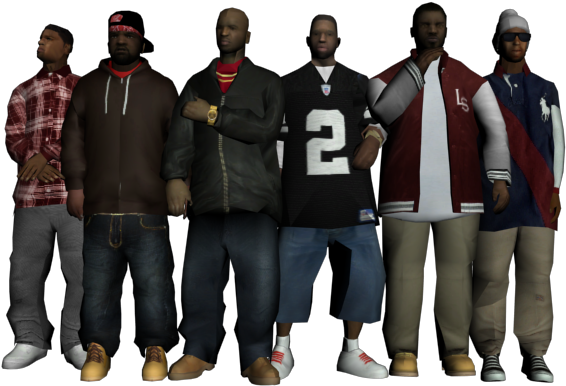 Gta Sa Bloods Skinpack Скины Одежда Gta Sa Моды Gta - Tresemmé (640x480), Png Download