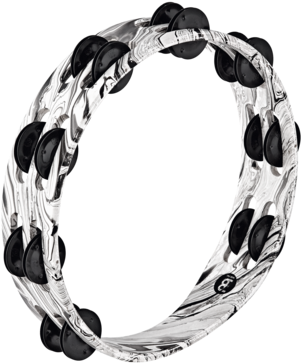 Meinl Ta2bk Whm Wood Tambourine - Meinl Wood Tambourine Black Plated Steel Jingles 2 (700x525), Png Download
