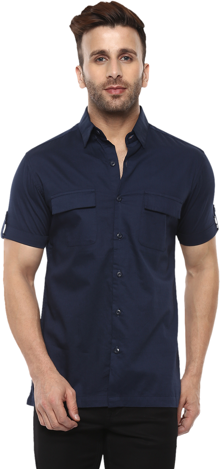 Military Camouflage Pants - Stylish Mens Half Sleeve Shirt (1500x1500), Png Download