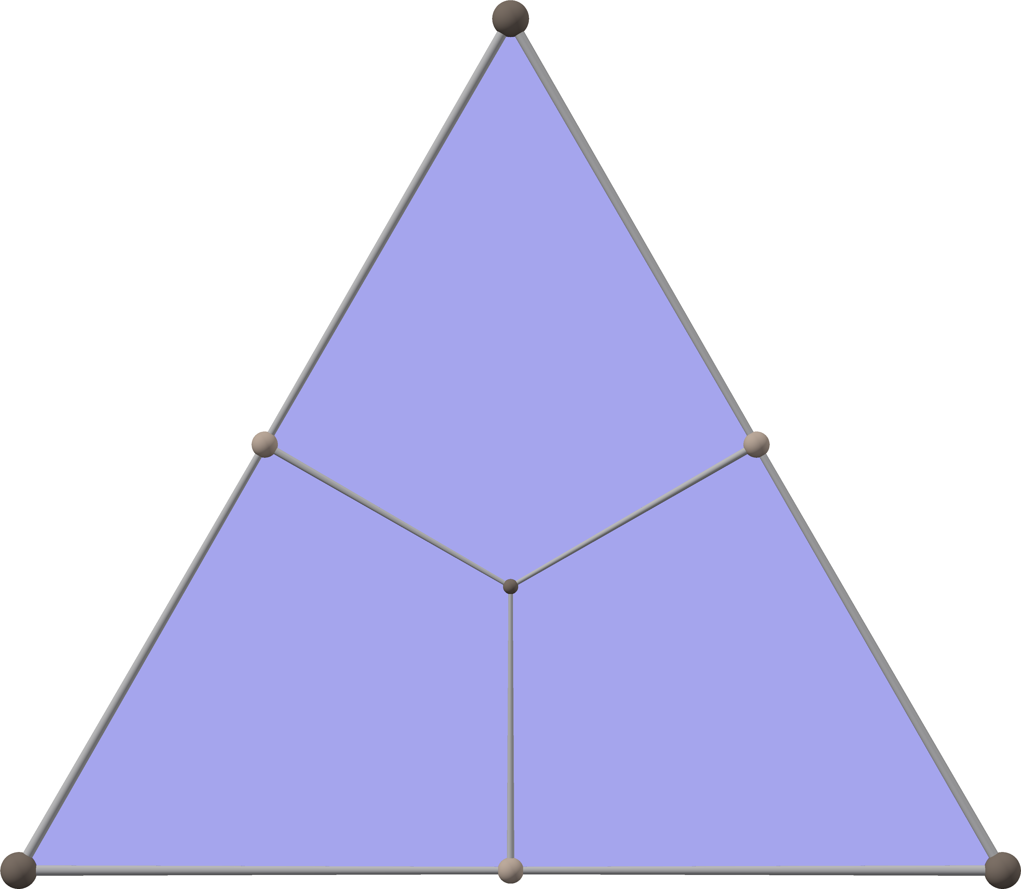 Cube Triangle Shadow - Triangle (4000x3504), Png Download