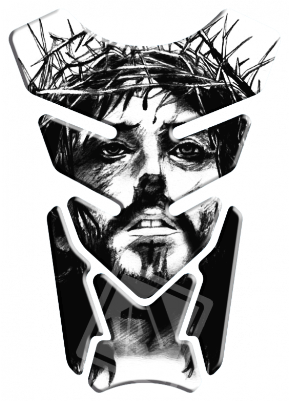 Adesivo Protetor De Tanque Jesus Cristo - Jesus This Blood's For You Square Sticker (800x800), Png Download