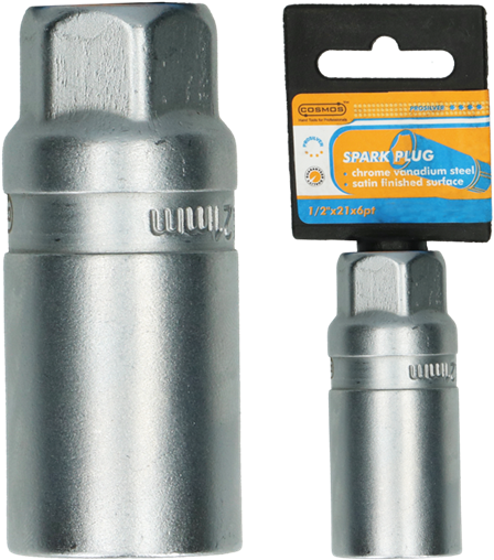 Cosmos 6pt Spark Plug Socket 3/8"x16mm - Bullet (600x600), Png Download
