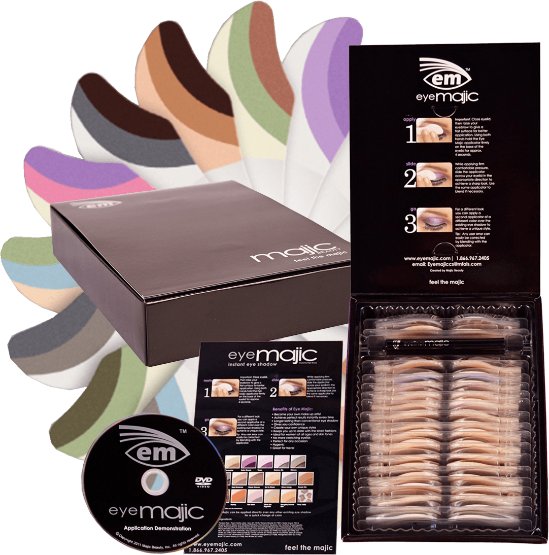 Bogo Eye Majic Select 16 Eyeshadow Application Variety - Majic Beauty Eye Majic Instant Eye Shadow Kit (16-pieces) (1104x1104), Png Download