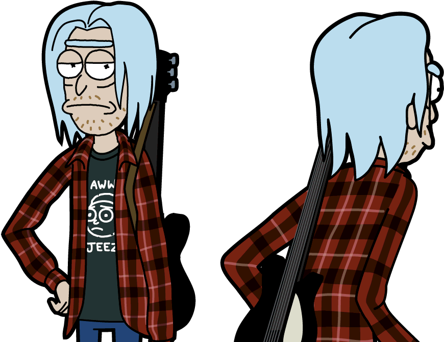 John Rick - Rick Zarchez - Dude Rick - Vaporwave Rick (952x808), Png Download