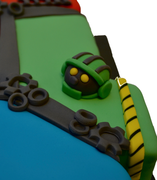 Rescue Bots Transformers Cake Shaped In The Number - Sugar Street Boutique (525x600), Png Download
