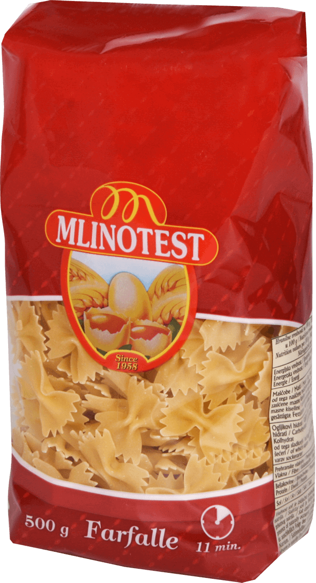 Egg Farfalle 500 G (618x1140), Png Download