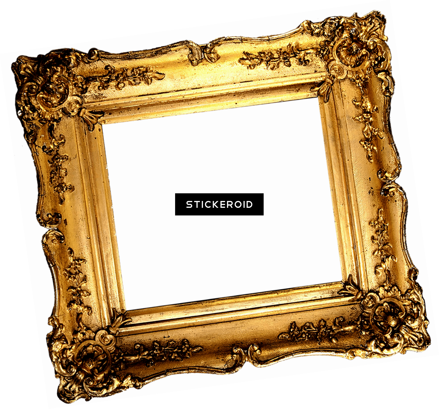 Vintage Gold Frame - Child Prophets Of The Huguenots (1785x1663), Png Download