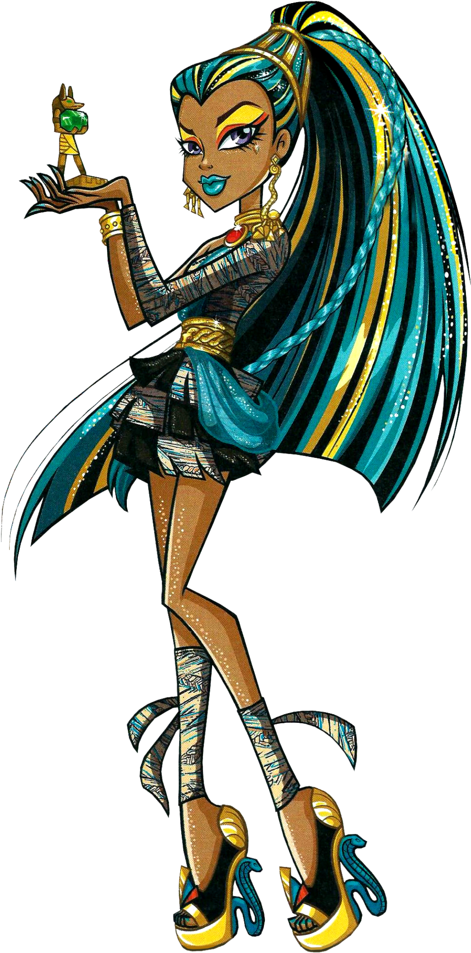 Monster High Cleo De Nile And Nefera De Nile Together - Nefera De Nile Artwork (1031x1920), Png Download
