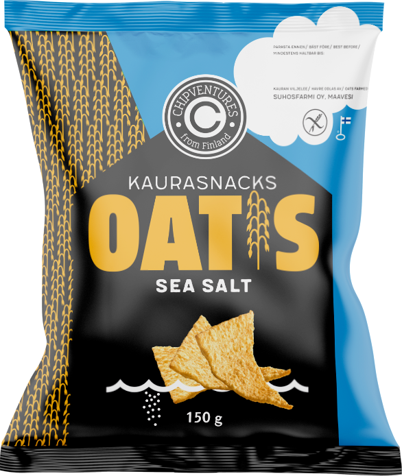 Oatis®sea Salt - Kaura Snacks (586x694), Png Download
