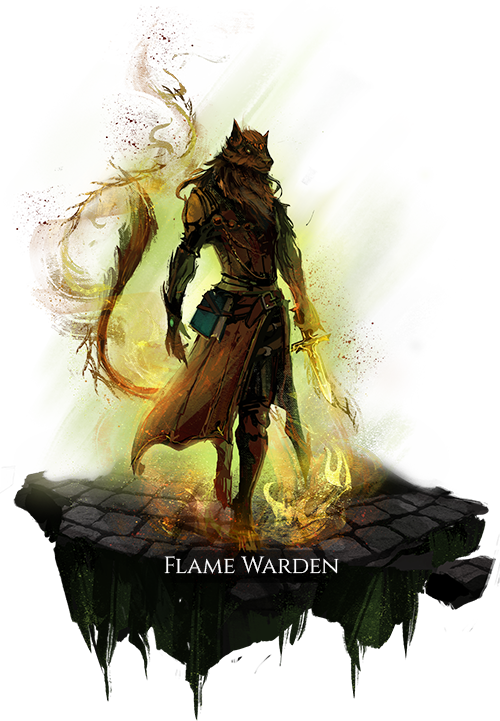 Flame Warden (500x721), Png Download